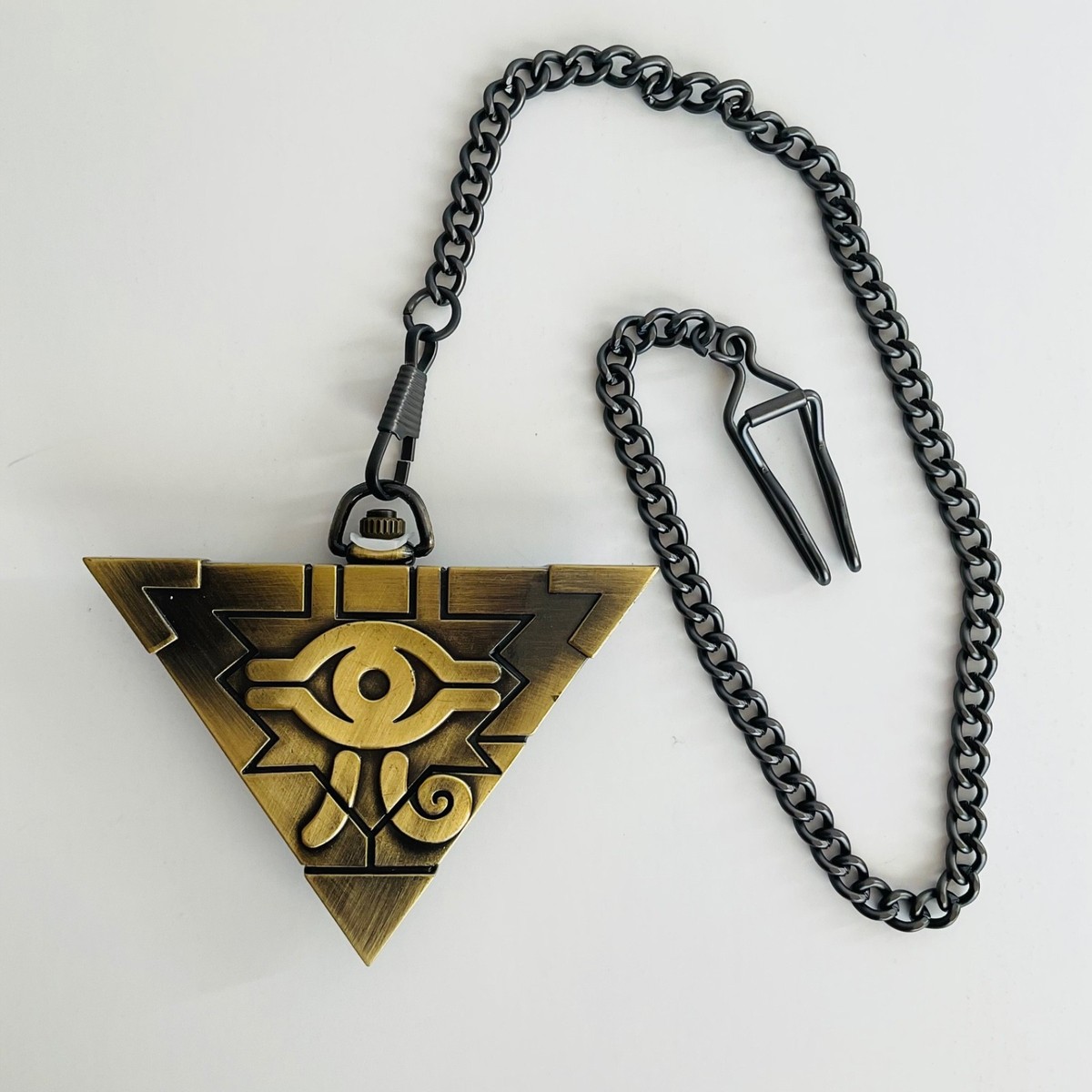 Yu-Gi-Oh! Millennium Puzzle Yami Yugi Pocket Watch w Chain Rare