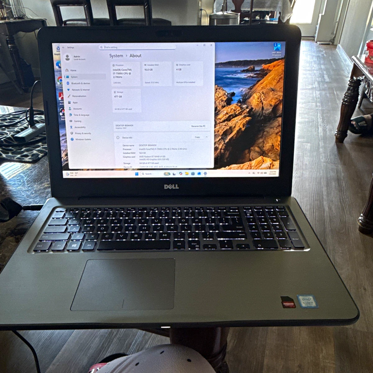 Dell Inspiron 15 5567 16 GB RAM Notebooks/Laptops for Sale | Shop