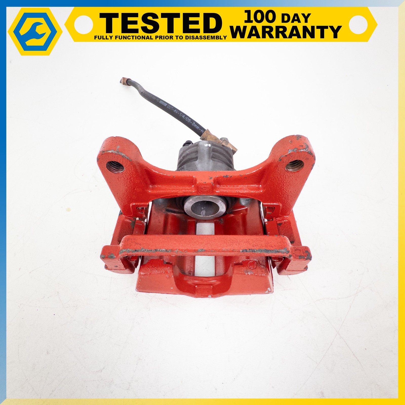 05-13 CHEVROLET CORVETTE C6 REAR LEFT SIDE DISC BRAKE CALIPER RED OEM