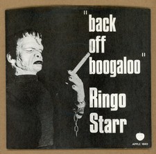 Ringo Starr BACK OFF BOOGALOO / BLINDMAN - US Apple 1849 7" 45 w/ps  Near Mint