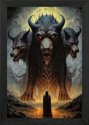 Gerahmtes Wandbild Hell Gate Keeper Poster Leinwanddruck Bild