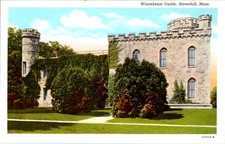 Winnekenni Castle, HAVERHILL, Massachusetts Postcard - Curt Teich