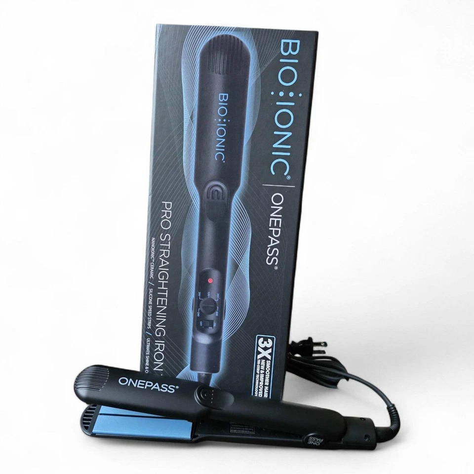 Bioionic OnePass Flat Iron 1.5” – Smooth, Sleek Hair in One Pass (MODEL - BS09-C - Image 3 of 4