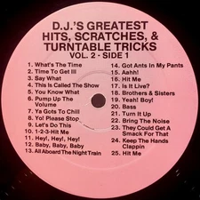 Various, D.J.'s Greatest Hits, Scratches & Turntable Tricks Vol. 2, (12"), VG+, 