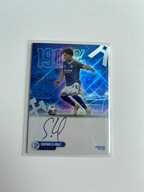 Ultimate Dropz Sport Trading Card Soufiane El-Faouzi /70 Schalke Autogramm