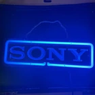 Vintage 1980s SONY Lighted Neon Store Display Sign