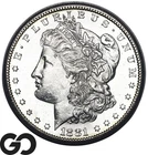 1881-S Morgan Silver Dollar Coin, Blast White Choice BU++ Proof-Like Look!