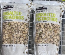 Kirkland Signature Roasted  unsalted Kosher In-Shell Pistachios 48oz 2-Pack