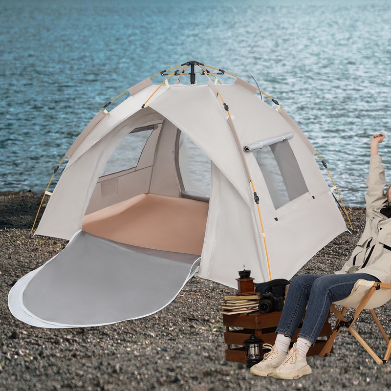 Instant Pop-Up Camping Tent 2-3 Person Camping Tent with Mesh Deisgn UPF 50+