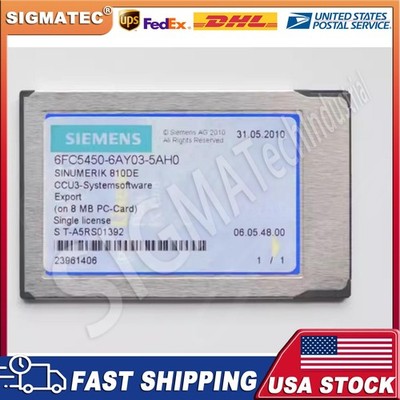 New Siemens 6FC5450-6AY03-5AH0 SINUMERIK 810DE CNC 6FC5 450-6AY03-5AH0