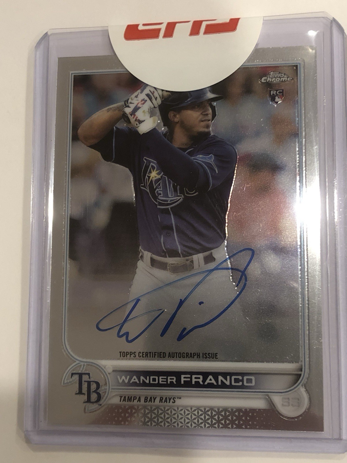 Wander Franco 2022 Topps Chrome Rookie Auto Autograph