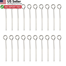 Tegg 200PCS 304 Stainless Steel Open Eye Pins 20mm Headpins Jewelry DIY FROM USA