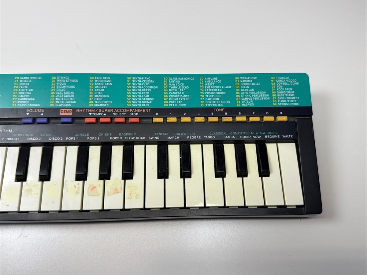 Casio SA-9 Tone Bank Keyboard Black Super Accompaniment 100 Sounds