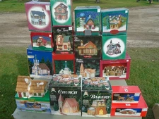 Variety of Christmas Village Houses