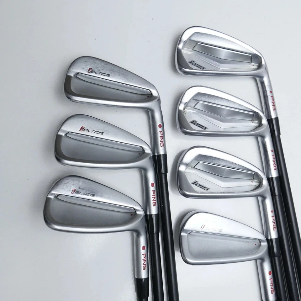 Used Ping i210 & iBlade Combo Iron Set / 3 - 9 IRON / X-Stiff Flex - Image 2 of 4