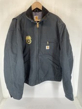 Carhartt J001-BLK Teamsters Local 231 Jacket Men's XL Black Duck Canvas USA Made