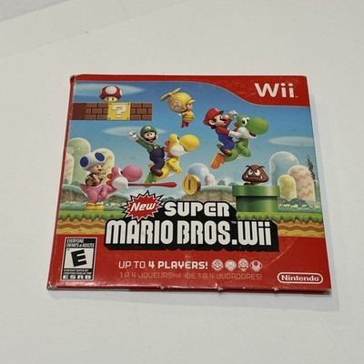 New Super Mario Bros. Wii (Game + Cardboard Sleeve) Tested Working