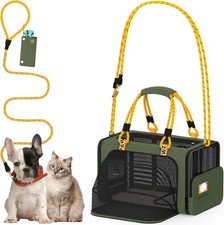 PAWZIDEA Expandable Pet Carrier Airline Approved, 18" 11" 11" Small Dog Carriers