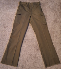 Vintage Boy Scouts of America Pants Men 30x32 Green Cargo Official Uniform BSA