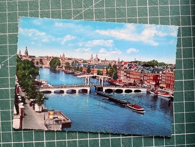 XH1273 CP um 1970 Amsterdam Schlanke Brücke über die Amstel