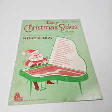 Easy Christmas Solos for Piano by Wesley Schaum Vintage