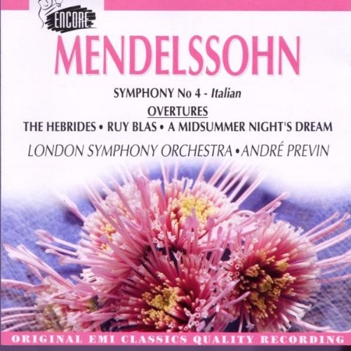 Lso,Previn,Mendelssohn - Symphony 4 - Music CD