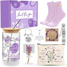 Christian Gifts for Women, Catholic Faith Spiritual Gift with 16 Oz Glass Cup...