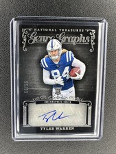 TYLER WARREN 2025 NATIONAL TREASURES GENRE GRAPHS ROOKIE #GG-TWN AUTO /99