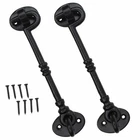 Cast Iron Cabin hook - Black Antique (6") 150mm for doors or gates - 2 sets
