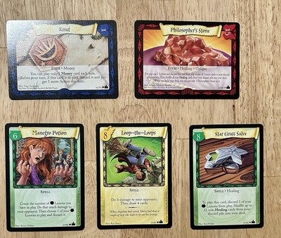 Harry Potter Trading Card Game Wizards of the Coast 2001 card lot