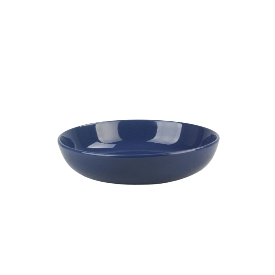 Coupe Stoneware Set of 4 Dinner Bowls, Cobalt Blue - Image 2 of 3