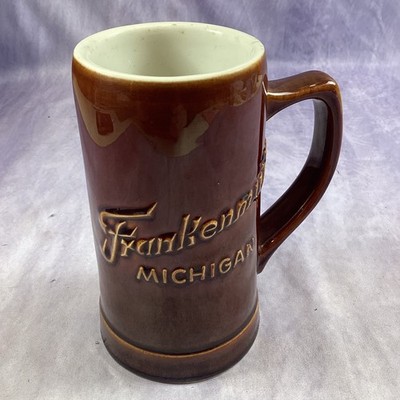 Vintage Frankenmuth Michigan Stein Mug By Hall 1960s 6'' tall