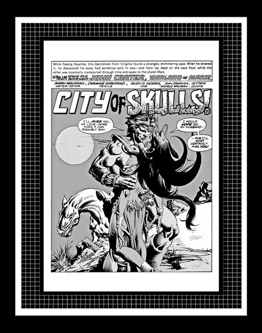 Carmine Infantino John Carter Warlord of Mars #12 Rare Production Art Pg 1 Mono