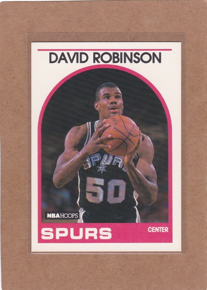 1989-90 HOOPS BASKETBALL DAVID ROBINSON #310 SPURS NMMT OR BETTER *A40338