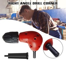 90 Degree Electric Drill Extension Right Angle Bender 3 Jaw Drill Adaptor Guide