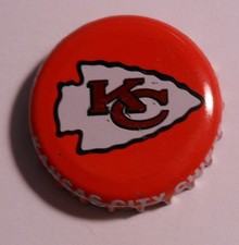 Vintage Kansas City Chiefs plastic..used. BOTTLE CAP