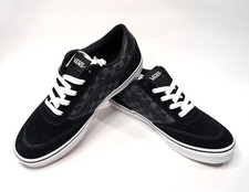 Vans Brooklyn LS Checkerboard Black/Asphalt Boy's Skate Shoes-Assorted Sizes NWB