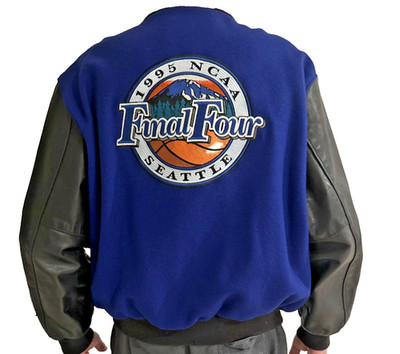 1995 SEATTLE NCAA FINAL FOUR VARSITY JACKET - UCLA -OKLAHOMA N CAROLINA ARKANSAS