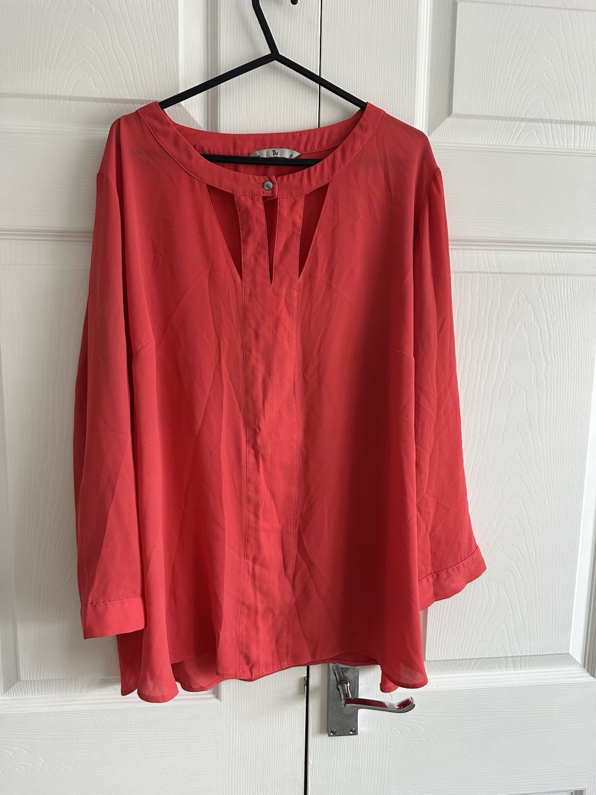 TU Coral Blouse Women's Plus Size 18 Flowy Top
