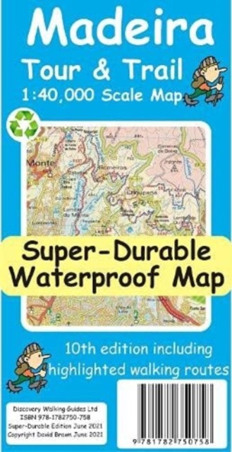 Madeira Tour and Trail Map by David Brawn (Sheet map)