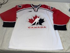 Nagano Team Canada Jersey Clean Mens Medium Mic 1998 Bauer Vintage Olympics