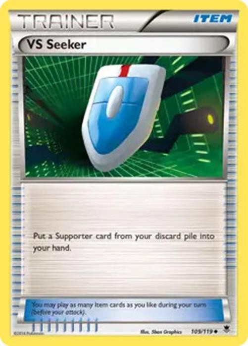 VS Seeker - 109/119 - Pokemon Phantom Forces XY Rare Card LP