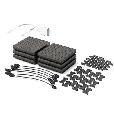 Twinkly Starter Kit App-Controlled Wall Panels with 64 RGB (16 Million Colors)