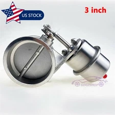 3 inch /76mm Exhaust Control Valve Vacuum Actuated Closed Style Downpipe Steel