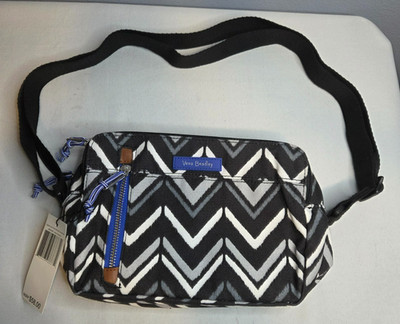 Vera Bradley Lighten Up One the Horizon Lotus Chevron Crossbody NWT