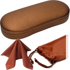 Women Glasses Case, Hard Shell Eyeglass Holder, Protective with lip for easy