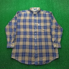 Vintage 90s Chaps Ralph Lauren Plaid Flannel Button Down Shirt Mens Large