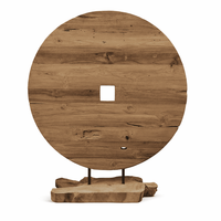 Xxl Teak Deko Objekt Figur Skulptur Coin Teakholz MüNze Auf StäNder (Abholung)