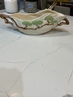Vintage ROSEVILLE pottery MING TREE 528-10" Low planter bowl  14.5" Ivory