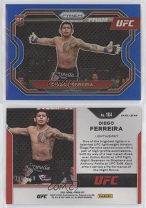 2021 Panini Prizm UFC Blue Prizm /199 Diego Ferreira #164 Rookie RC